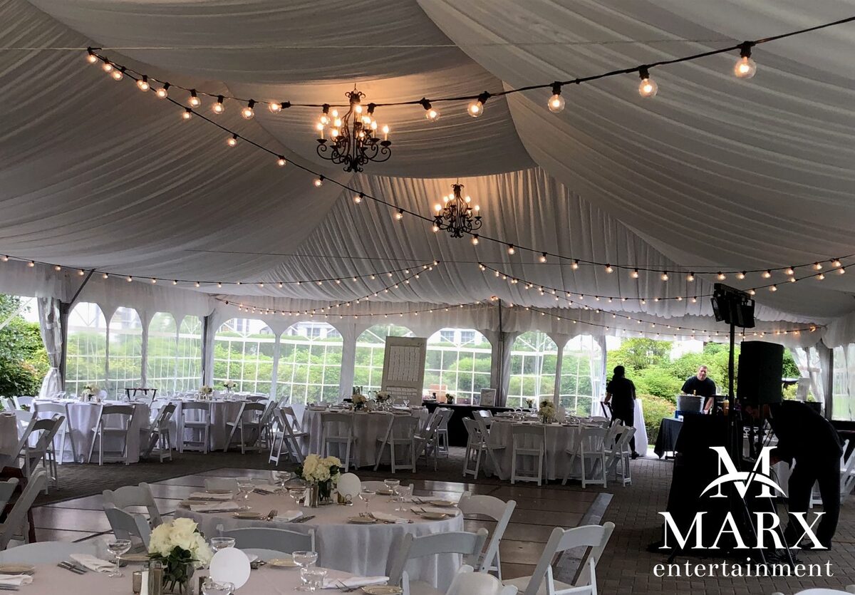 Tent bistro lighting by MARX entertainment