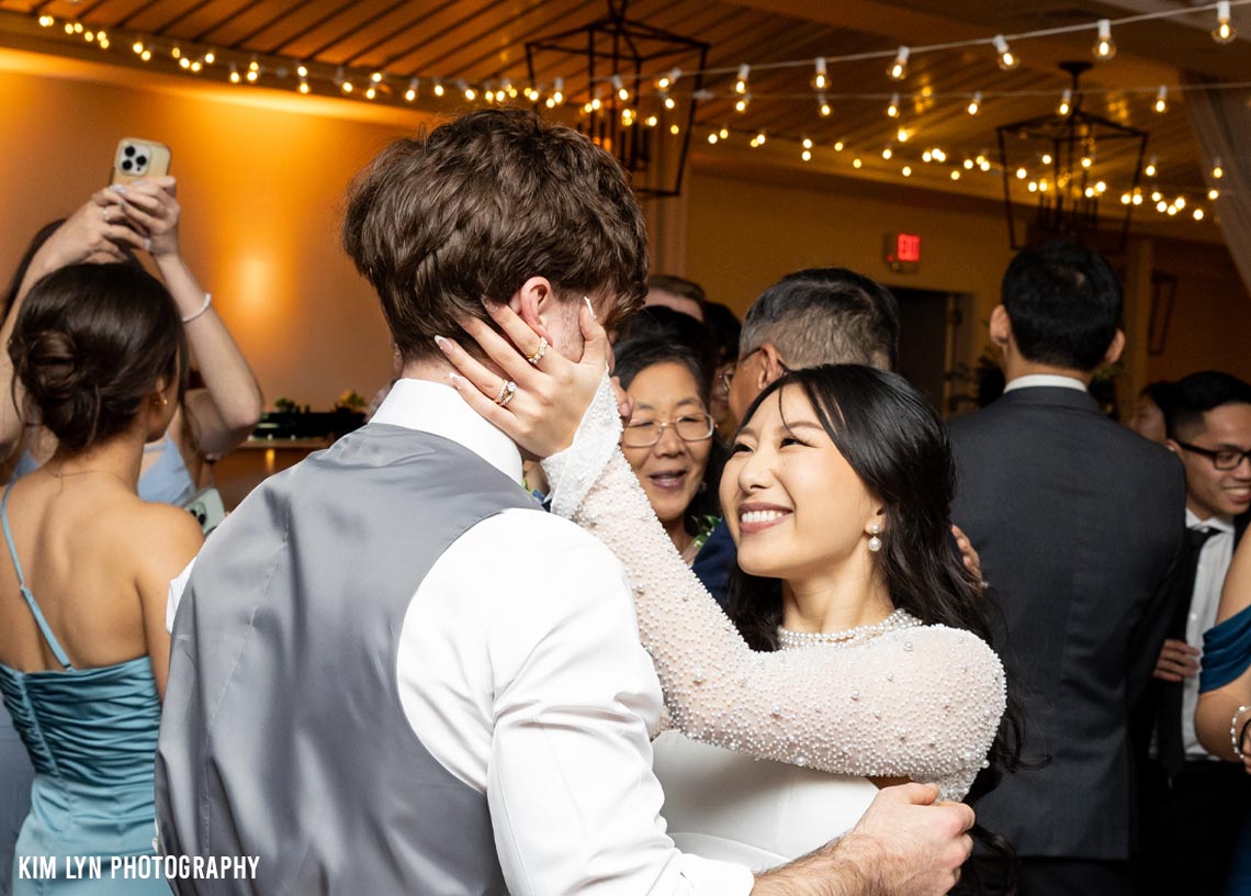 Wedding couple celebrating at a Springfield MA venue with MARX entertainment