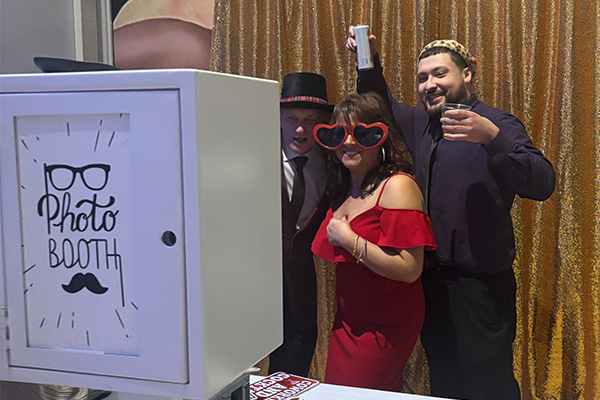 Holiday party photo booth by MARX entertainment